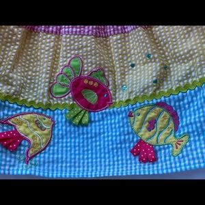 Adorable little girls fish summer dress